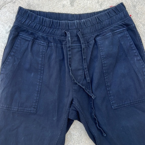 James Perse Standard Jersey Trimmed Black Jogger Pant Women's Size 2 - Picture 3 of 10